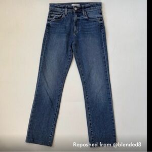 Favorite Daughter Blue Straight Leg Jeans